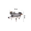 GrillSymbol Paella Cooking Set PRO-460 (Fabric cover and bag for free!)