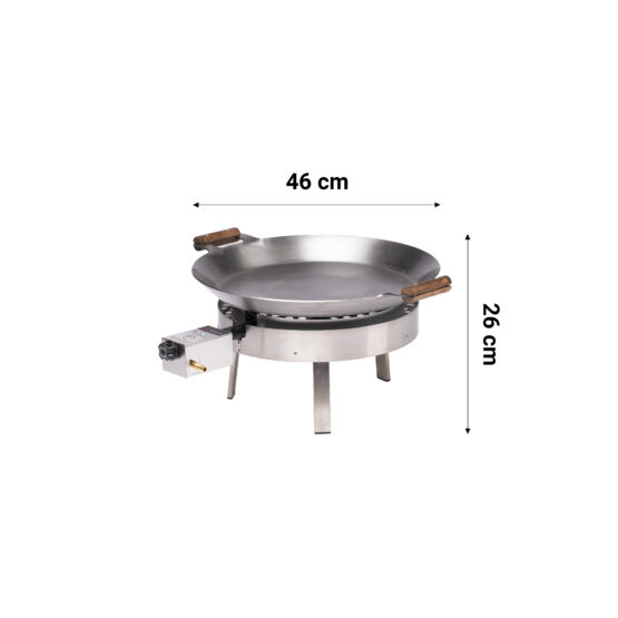 GrillSymbol Paella Cooking Set PRO-460 (Fabric cover and bag for free!)