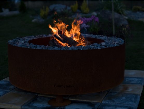 GrillSymbol Corten Steel Fire Pit Luna