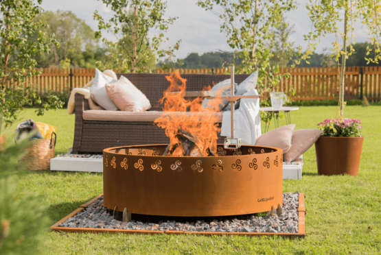 GrillSymbol Corten Steel Fire Pit Legend, ø 116 cm