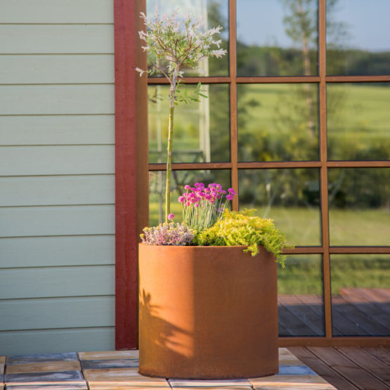 GrillSymbol Corten Steel Planter Myy, ø 53 cm
