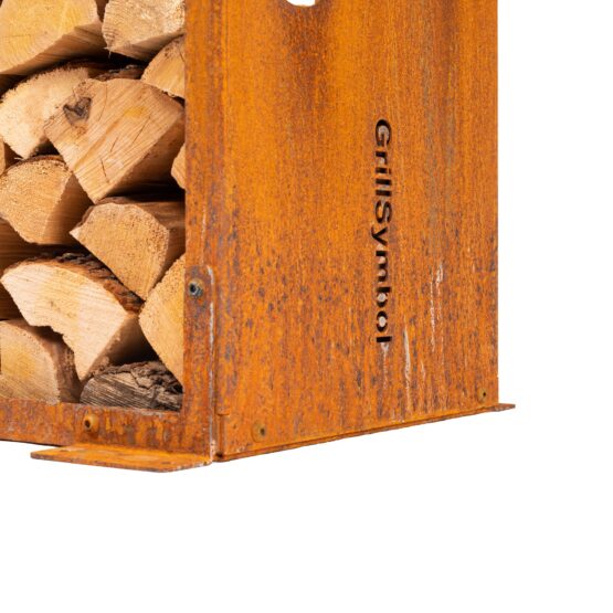 GrillSymbol Corten Steel Firewood Rack WoodStock S 60*37*53 cm