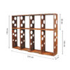 GrillSymbol Corten Steel Firewood Rack WALL-L 237*37*170 cm