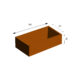 GrillSymbol Corten Steel Planter Aura GrillSymbol Corten Steel Planter Aura