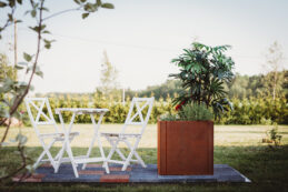 GrillSymbol Corten Steel Planter Clara XL, 60x60x60 cm