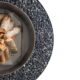 GrillSymbol Stainless Steel Fire Pit Luna Silver