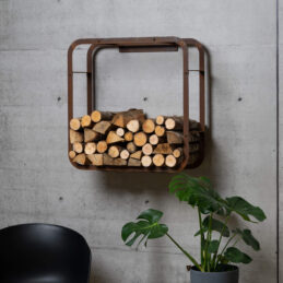 GrillSymbol Corten Steel Firewood Rack Ake 72*72 cm GrillSymbol Corten Steel Firewood Rack Ake 72*72 cm