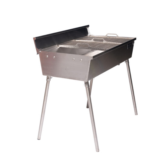 GrillSymbol Charcoal Grill Naked Chef XXL Silver