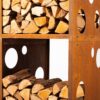 GrillSymbol Corten Steel Firewood Rack WoodStock XL 60*74*170 cm