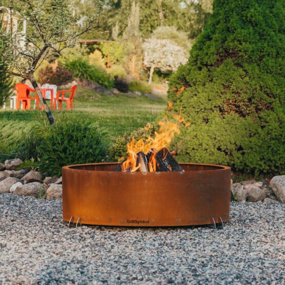 GrillSymbol Corten Steel Fire Pit Elias, ø 88 cm