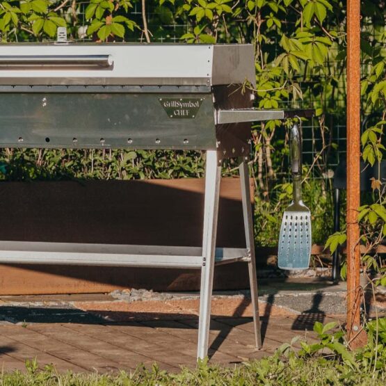 GrillSymbol Charcoal Grill Chef Silver