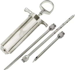 GrillSymbol Meat Injector + 3 Needles (Wing Design)