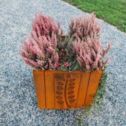 GrillSymbol Corten Steel Planter Fat Ballerina XL, 58x58x67cm SPECIAL PRICE