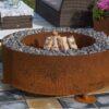 GrillSymbol Corten Steel Fire Pit Luna + GIFTS