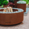 GrillSymbol Corten Steel Fire Pit Luna + GIFTS
