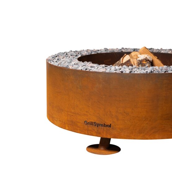 GrillSymbol Corten Steel Fire Pit Luna + GIFTS
