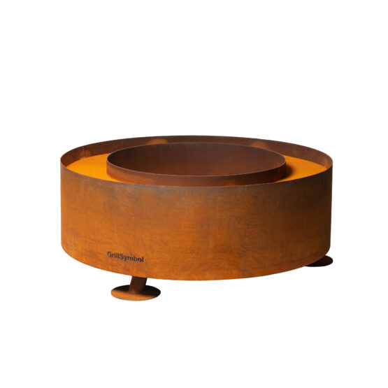 GrillSymbol Corten Steel Fire Pit Luna + GIFTS