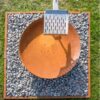 GrillSymbol Corten Steel Fire Pit Chiaro XL, ø 91 cm