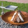 GrillSymbol Corten Steel Fire Pit Chiaro XL, ø 91 cm