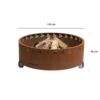 GrillSymbol Cor-Ten Steel Fire Pit Legend XL