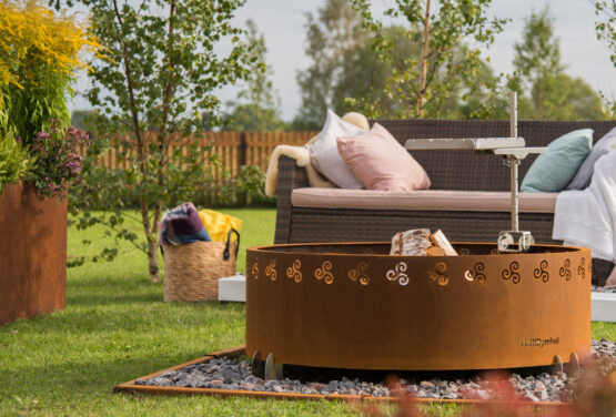 GrillSymbol Cor-Ten Steel Fire Pit Legend XL