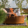 GrillSymbol Cor-Ten Steel Fire Pit Legend XL