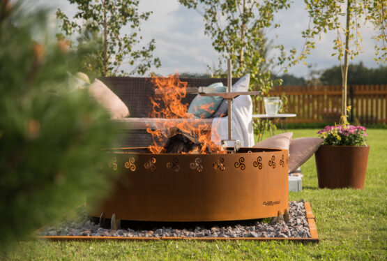 GrillSymbol Cor-Ten Steel Fire Pit Legend XL