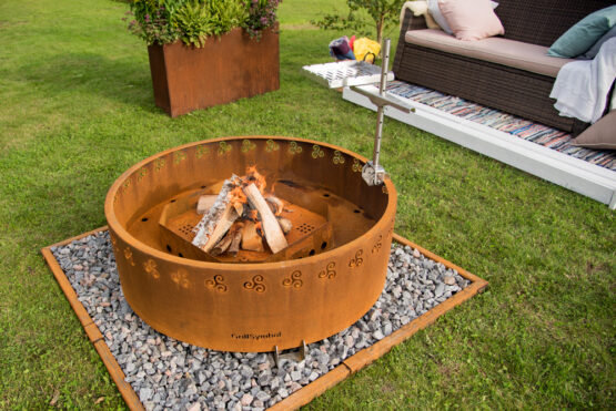 GrillSymbol Cor-Ten Steel Fire Pit Legend XL