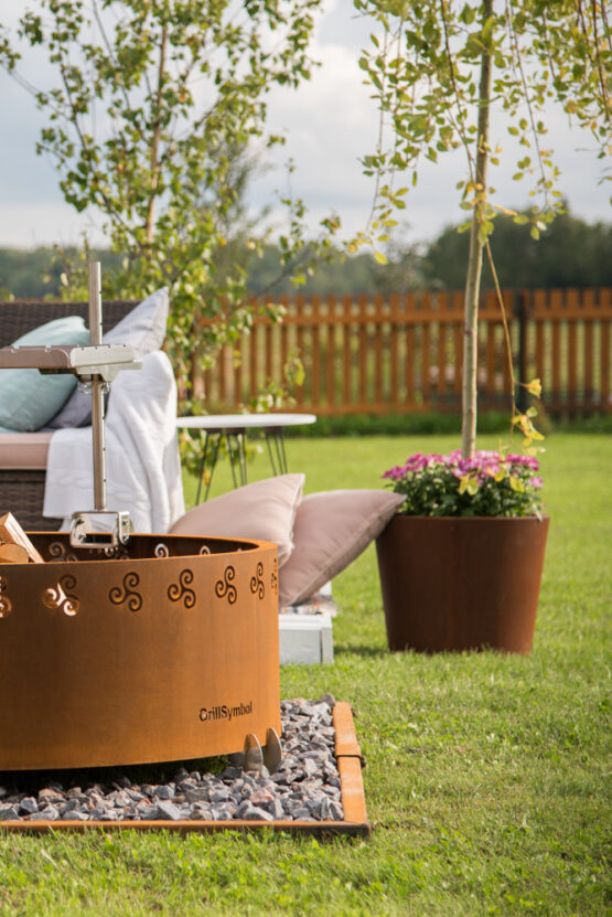 GrillSymbol Cor-Ten Steel Fire Pit Legend XL