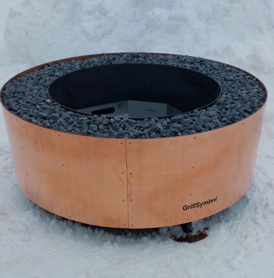 GrillSymbol Fire Pit Luna-Copper Black, ø 119 cm