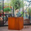 GrillSymbol Corten Steel Planter Clara XL, 60x60x60 cm