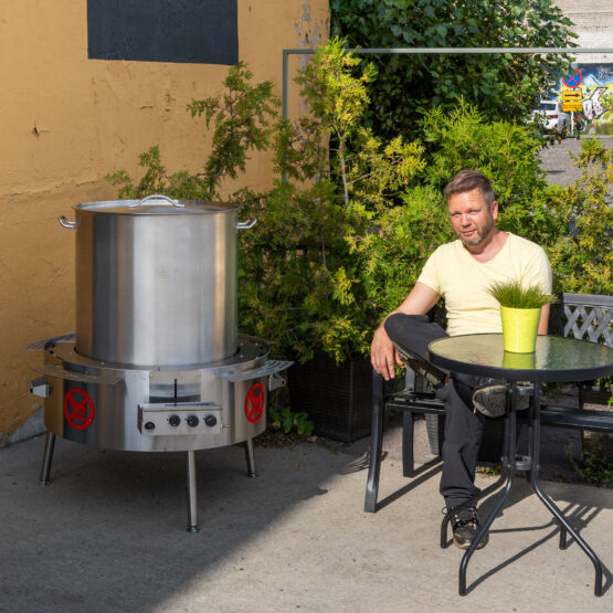 GrillSymbol Soup Station with Gas Burner 160 L