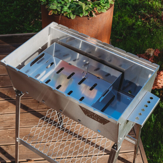 GrillSymbol Charcoal Grill Naked Chef XS Silver GrillSymbol Charcoal Grill Naked Chef XS Silver