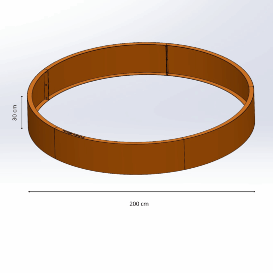 Petteri Wiimaa Retaining wall for Planter/Fire Pit, H30 cm, ø 200 cm