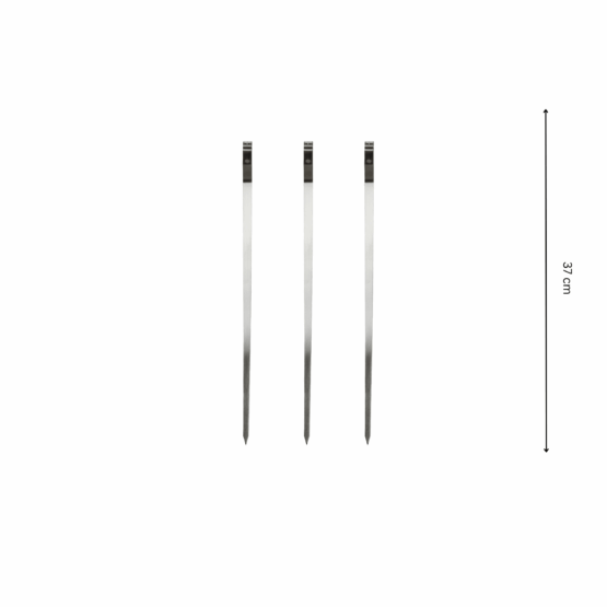 GrillSymbol Skewers 3 pcs x 37 cm