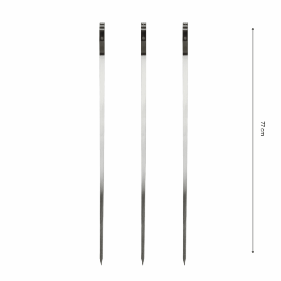 GrillSymbol Skewers 3 pcs x 77 cm