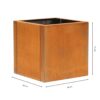 GrillSymbol Corten Steel Planter Clara XXL, 80x80x80 cm GrillSymbol Corten Steel Planter Clara XXL, 80x80x80 cm