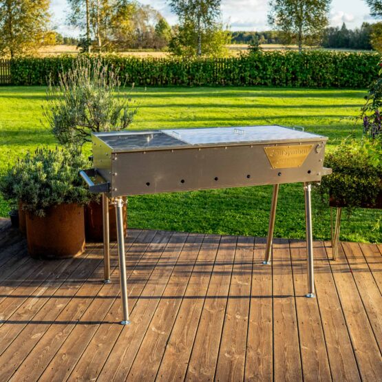 GrillSymbol Charcoal Grill Naked Chef XXL Silver