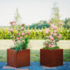 GrillSymbol Corten Steel Planter Clara M, 40x40x40 cm