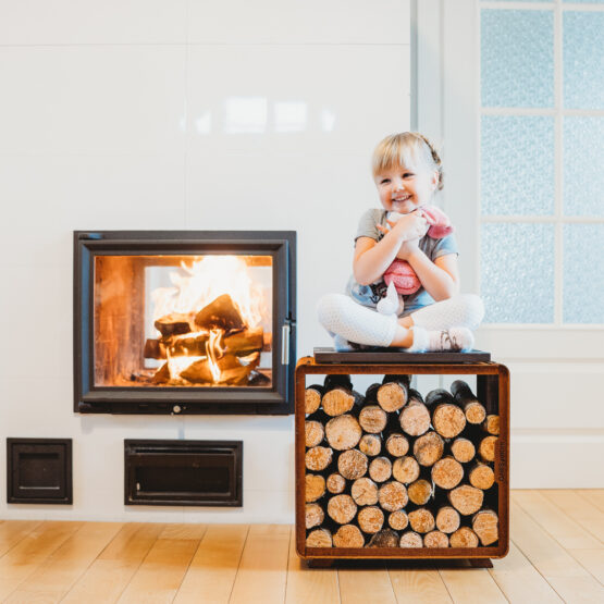 GrillSymbol Corten Steel Firewood Rack Enzo Rack-S GrillSymbol Corten Steel Firewood Rack Enzo Rack-S