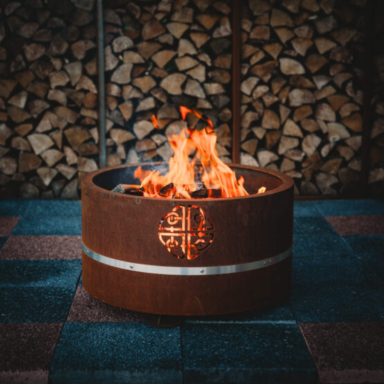 GrillSymbol Corten Steel Fire Pit Lucas Mini, ø 60 cm + lid GrillSymbol Corten Steel Fire Pit Lucas Mini, ø 60 cm + lid