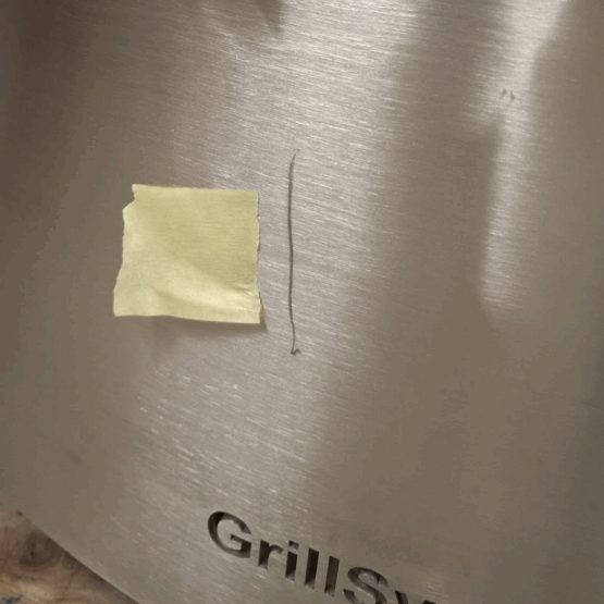 GrillSymbol Stainless Steel Fire Pit Luna Silver - discounted