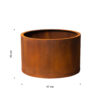 GrillSymbol Corten Steel Planter Mia-S, ø 47 cm