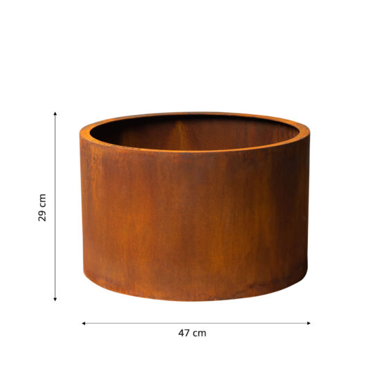 GrillSymbol Corten Steel Planter Mia-S, ø 47 cm