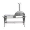 GrillSymbol Wood Fired Pizza Oven with Stand and Side Table Pizzo-XL-Set-inox GrillSymbol Wood Fired Pizza Oven with Stand and Side Table Pizzo-XL-Set-inox