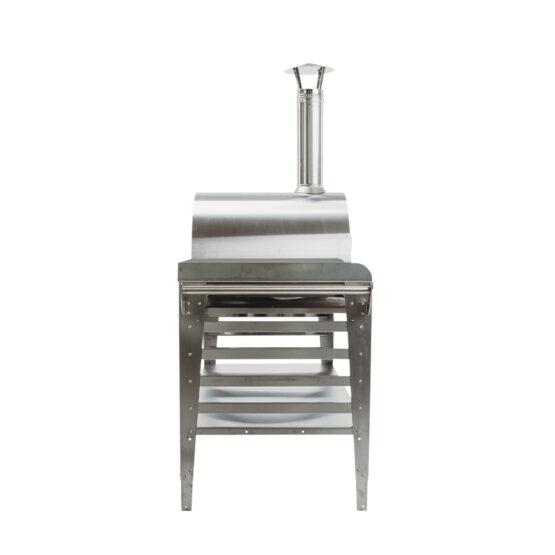 GrillSymbol Wood Fired Pizza Oven with Stand and Side Table Pizzo-XL-Set-inox GrillSymbol Wood Fired Pizza Oven with Stand and Side Table Pizzo-XL-Set-inox