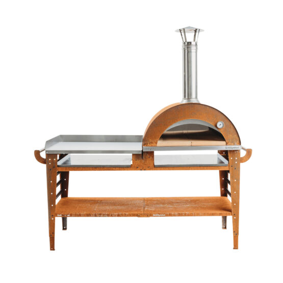 GrillSymbol Wood Fired Pizza Oven with Stand and Side Table Pizzo-XL-Set GrillSymbol Wood Fired Pizza Oven with Stand and Side Table Pizzo-XL-Set