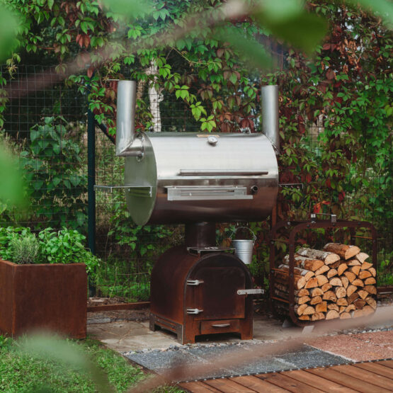 GrillSymbol BBQ Smoker Smoky Beast Silver GrillSymbol BBQ Smoker Smoky Beast Silver