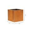 GrillSymbol Corten Steel Planter Clara L, 50x50x50 cm GrillSymbol Corten Steel Planter Clara L, 50x50x50 cm