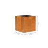 GrillSymbol Corten Steel Planter Clara M, 40x40x40 cm GrillSymbol Corten Steel Planter Clara M, 40x40x40 cm